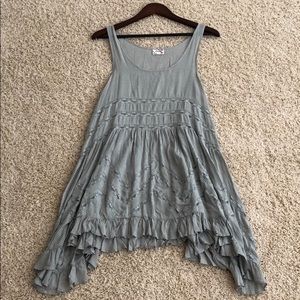 Free People Voile and Lace Trapeze Dress